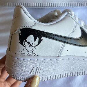 Custom Dragon Ball Z Vegeta Nike Air Force 1 Sneakers